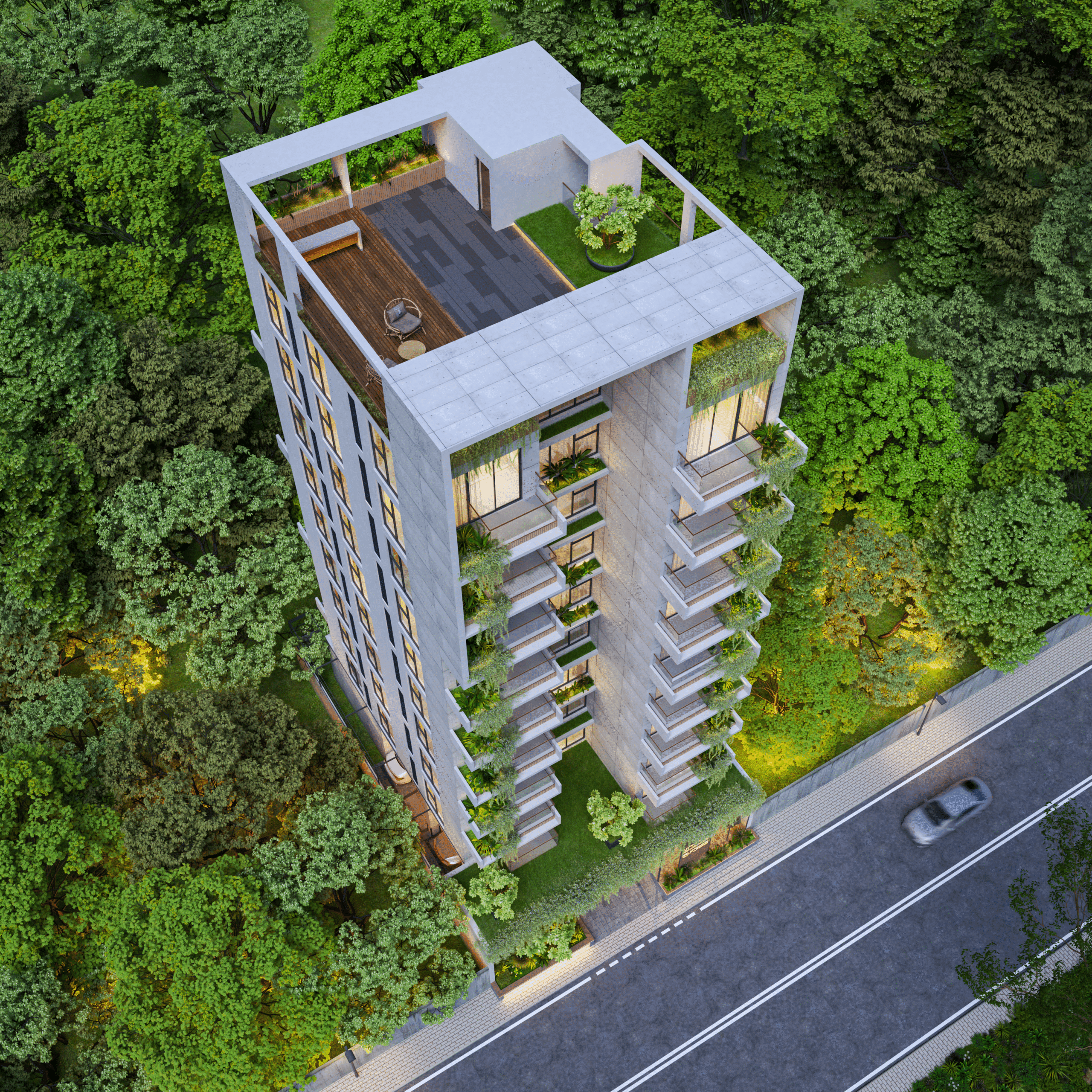 AEIRAL VIEW_NIGHT 01 scaled