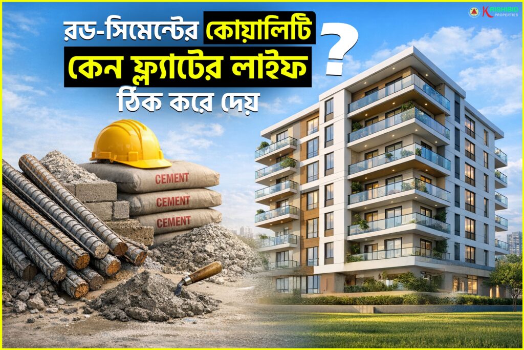 ফ্ল্যাটের স্থায়িত্বে রড ও সিমেন্টের গুরুত্ব